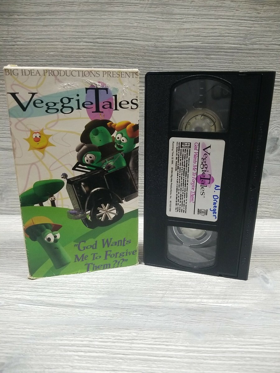 VeggieTales VHS God Wants Me to Forgive Them Big Idea Productions