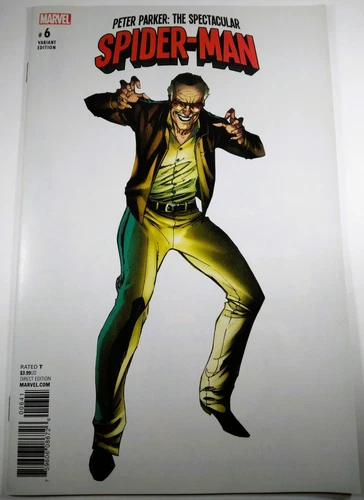 💥 PETER PARKER SPECTACULAR SPIDER-MAN #6 VF J. SCOTT CAMPBELL STAN LEE VARIANT
