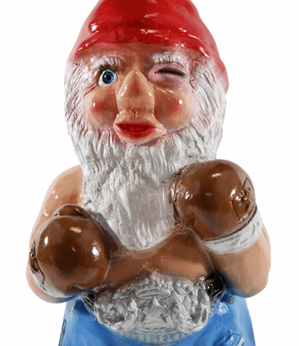 Gartenzwerg Garten Zwerg Figur Boxer aus Kunststoff Höhe 34 cm stehend - Bild 2 von 5