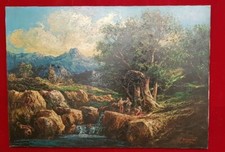Quadro D'AUTORE G.GRIGNANI Dipinto Olio su Tela 70X100 compreso telaio 2001