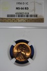 1956 NGC 1C MS66RD 1C LINCOLN WHEAT CENT #B50036 — photo 1