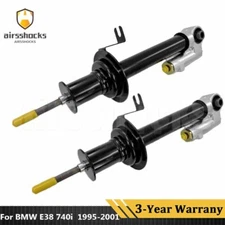 Pair Left Right Rear Hydraulic Shock Absorbers For 1995-2001 BMW E38 740i 740iL