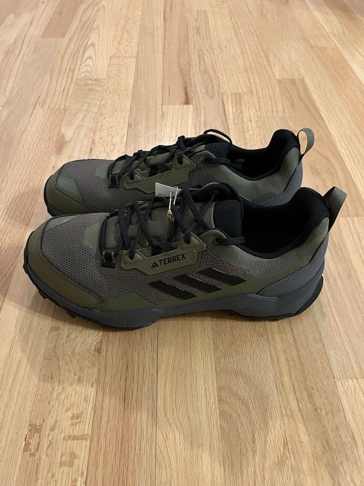 New Adidas Men's Size 12 Terrex AX4 Olive & Black Hiking Shoes HP7390