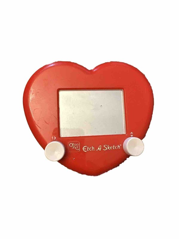 Ohio Art Valentine's Day Limited Edition Red Heart Shaped Etch A Sketch Love To