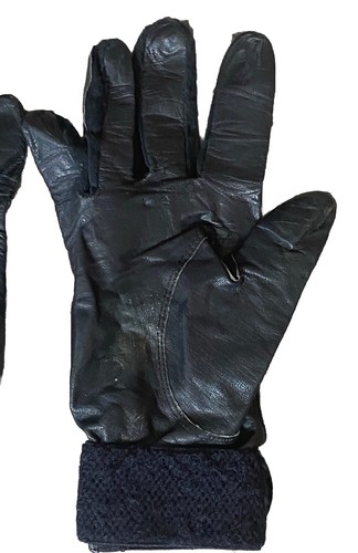 Vintage Saranac Handschuhe Herren klein Fallschirmspringen Schlag Sporthandschuhe Lammfell - Bild 13 von 16