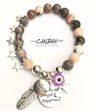 Guardian Angel Mati For Happiness Evil Eye Friendship Clover Believe Bracelet