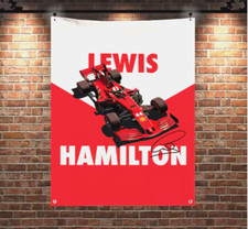 Bandiera 3x5 piedi Lewis Hamilton Ferrari Formula 1 alta qualità F1 spedizione gratuita Regno Unito
