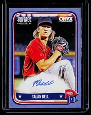 2024 Onyx Vintage Extended #15/25 Blue Talan Bell Auto