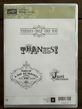 Stampin Up VINTAGE VERSES New Stamp Set