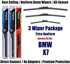 3-Pack Wipers Front & Rear NeoForm - fit 2019+ BMW X7 - 162515/2015/15G