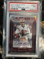 2022 Donruss Optic Elite Series Rookies Brock Purdy Auto /99  PSA 9  49ers 📈📈