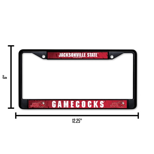 Jacksonville State Gamecocks Black Metal License Plate Frame - Bild 5 von 7