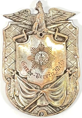 Craft plaque - METZ 1870-1918 Garde-Derein Ges, gesch n° 17 SUPERB & RARE