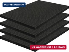 4 Pack Pick and Pluck Foam Sheets 16x12x0.5 Inch, Pre-Cut Grid Foam for Case Lin