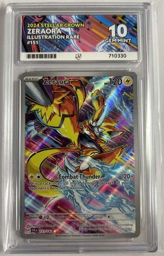 Pokemon Card Zeraora 151/142 Graded ACE 10 GEM MINT Perfect Subgrades