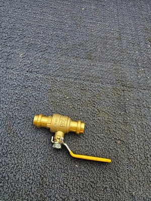 (QTY 2) BlueFin 1/2'' Press Full Port Brass Ball Valve (Lead Free) Press x Press