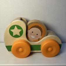 Melissa  Doug GO Tots Wooden Race Car Star Green 30748 Replacement Vehicle Toy