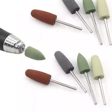 Silicone Rubber Polishing Heads Nail Drill Bits Buffer Rotary Pedicure Manicure