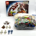 Lego Star Wars Republic Gunship 7163 w/ Minifigures & Manual Near Complete