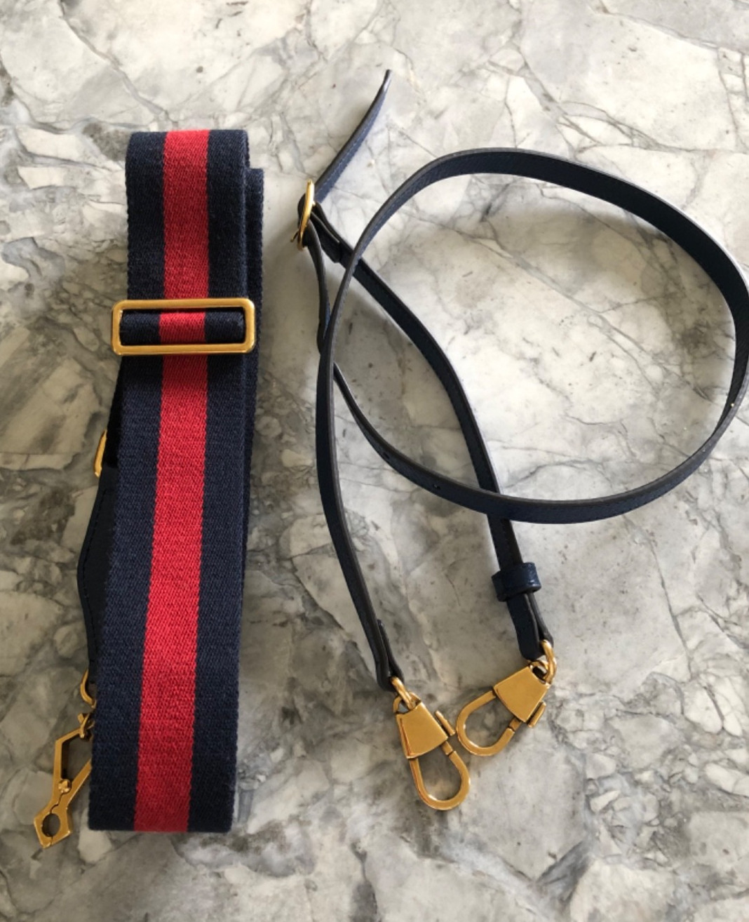 NEW Gucci Diana Mini Handbag Gorgeous in Navy Blue Leather & 2 Crossbody Straps image 8