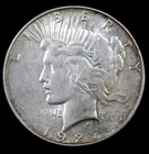 1927-S Peace Silver Dollar – AU – Better Date – Full Luster - #421