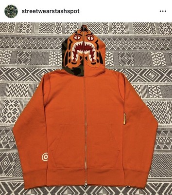 A Bathing Ape Bape 1st Camo Tiger Full Zip Hoodie Size Medium