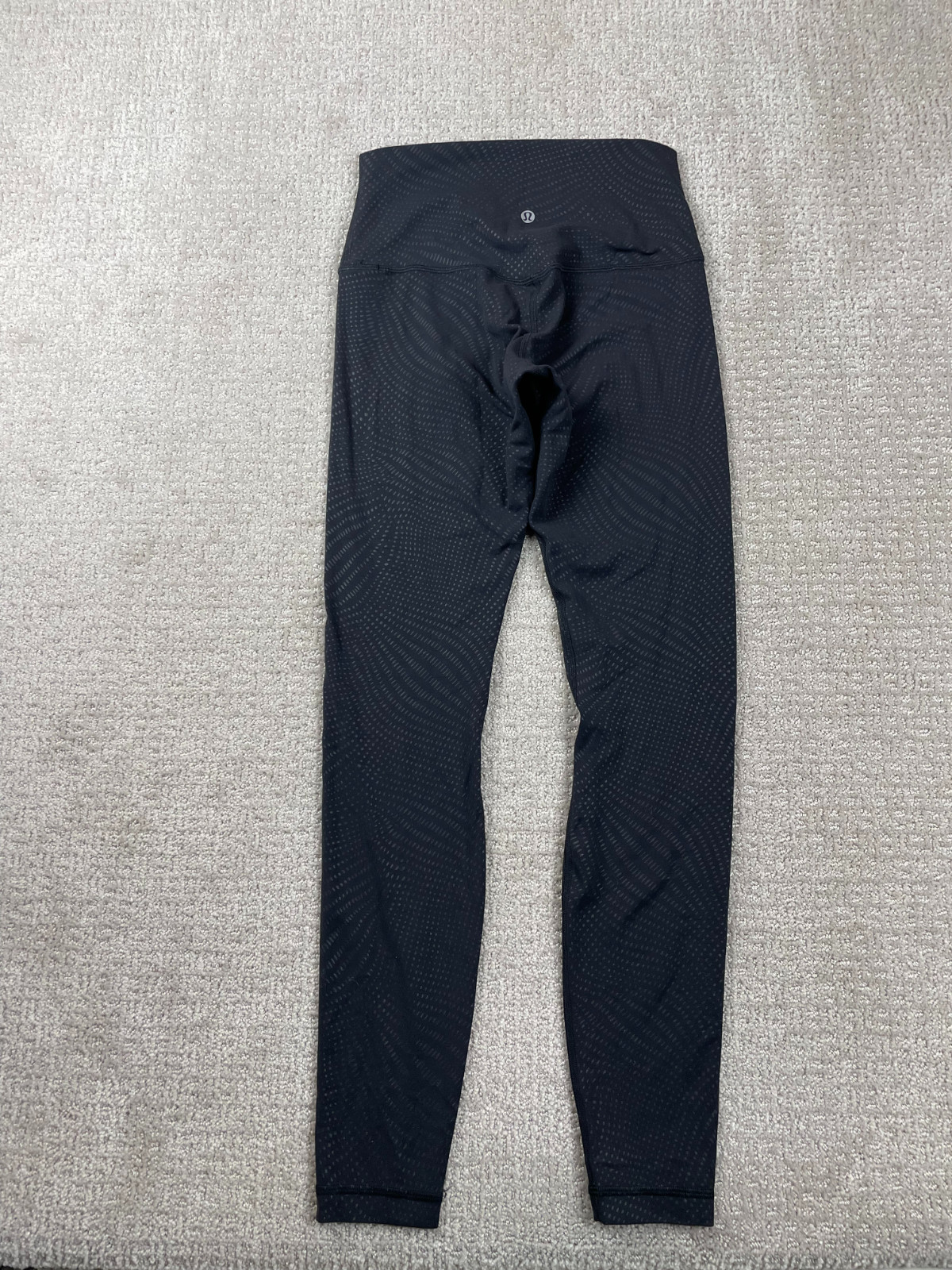 Lululemon Align Leggings Womens 6 Black Textured High-Rise Athleticwear LW5DVHS
