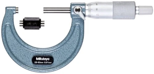 Mitutoyo 103-152 Outside Micrometer  Baked-enamel Finish  Ratchet Stop