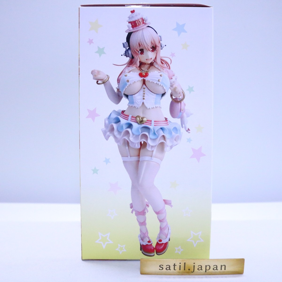 USED] Super Sonico 10th Anniversary Figure Birthday Party Ver. 1/7