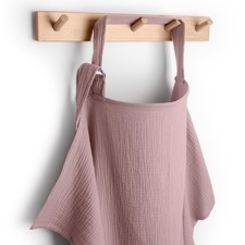 Muslin Nursing Cover - 100 Muslin Breastfeeding Cover Mauve