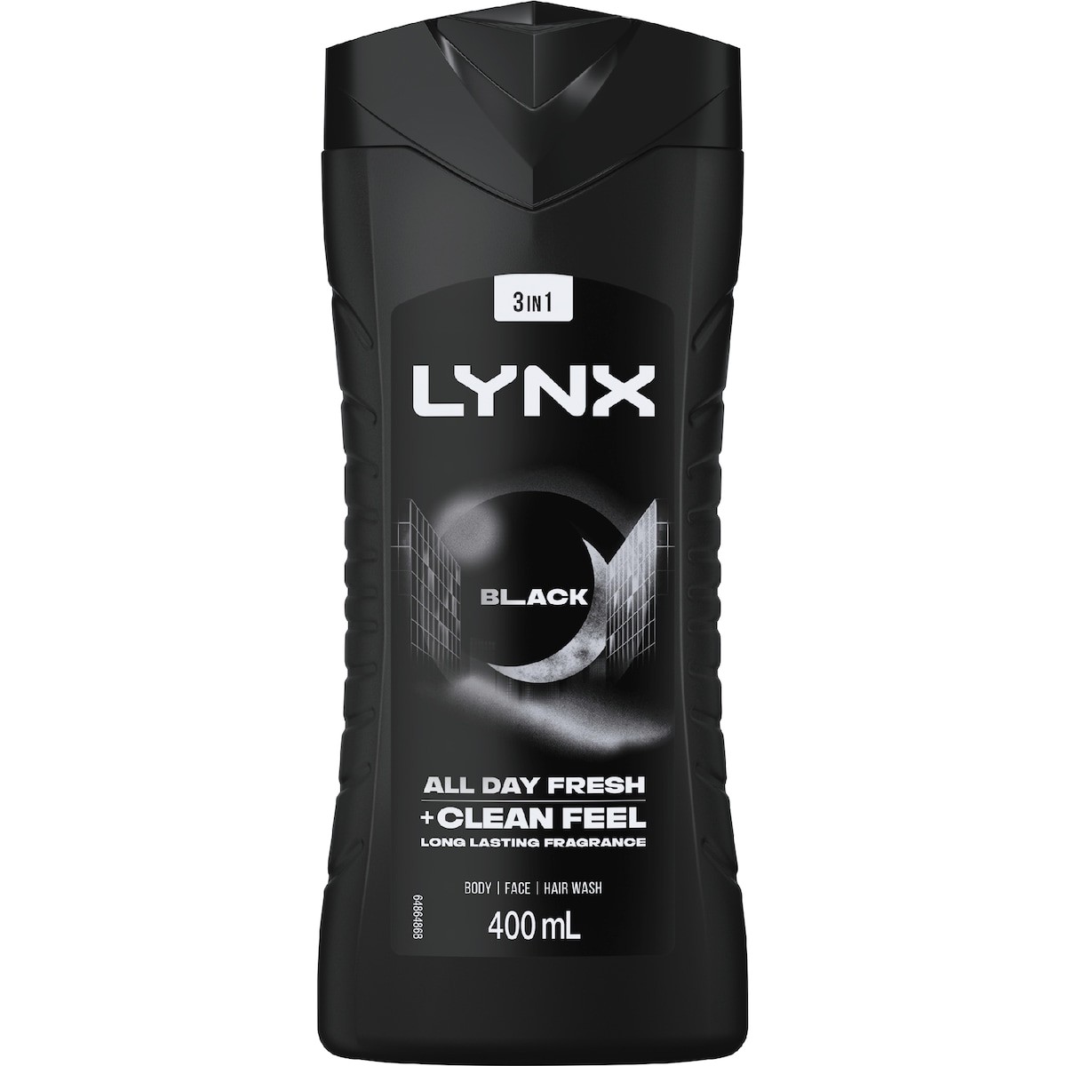 Lynx In Body Face Hair Wash Black 400ml Australia