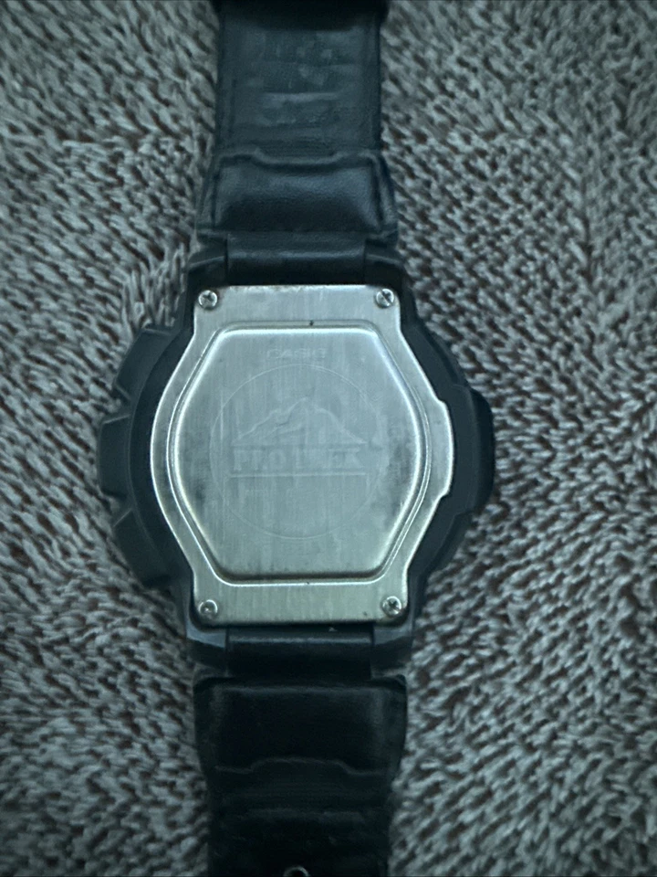 Relógio esportivo digital Casio masculino Pro Trek PRG-270 resistente solar sensor triplo multifuncional - Imagem 4 de 4