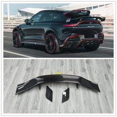real carbon fiber rear trunk spoiler wing lip for aston martin dbx msy style