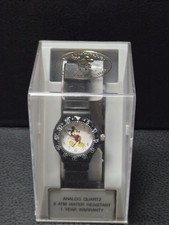 Vintage Disney Store Mickey Mouse Watch  Black Sport Diver Style  NIB New...