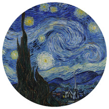 Starry Night Magnet 5" Round Van Gogh Art Magnets