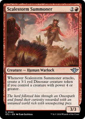 Scalestorm Summoner #144 (LP) Thunder Junction OTJ Magic MTG