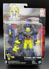 TRANSFORMERS GATORFACE & DECEPTICON KROK TITANS RETURN DELUXE CLASS MVP040915