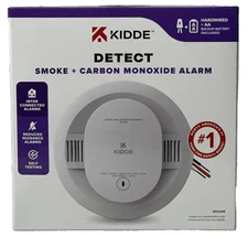Kidde 30CUAR Detect Smoke + Carbon Monoxide Alarm- Hardwired + AA Battery. New.