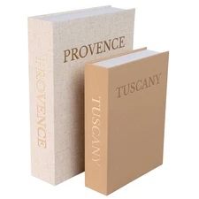 Decorative Books for Home Decor – Faux Book Storage Box Set with Magnetic Clo...