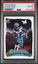 2025 Panini Donruss Downtown Ceedee Lamb #9 PSA 10