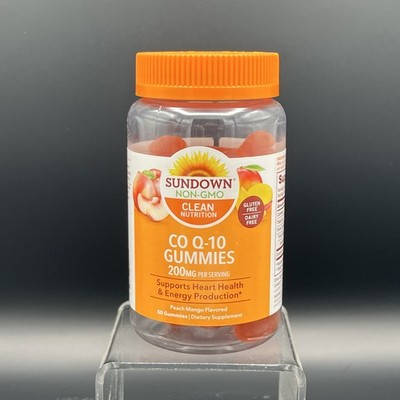 Sundown Clean Nutrition COQ-10 200mg Heart Health Supplement - 50 Gummies 01/26