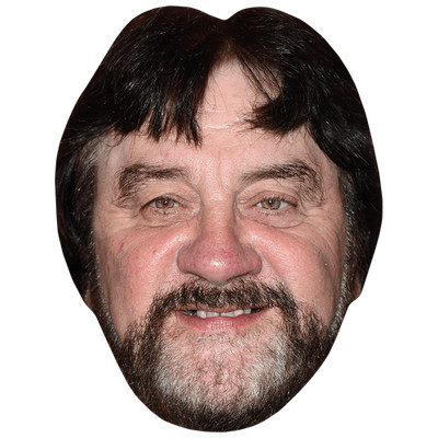 Steve Halliwell (Lächeln) Promi Maske, flaches Kartengesicht, Kostüm Maske