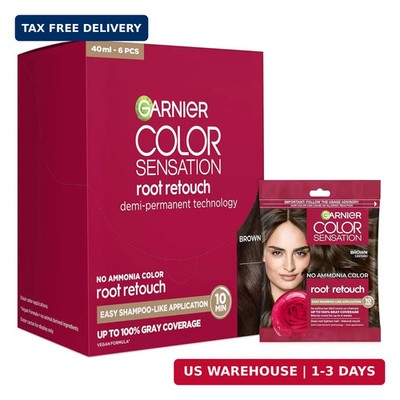 Garnier Color Sensation Root Retouch, Demi Permanent Hair Dye for Roots with 100