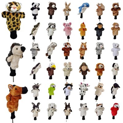 Golf Plush Cartoon Driver Headcover Animal Club Cover Custom Club Sleeve Cute