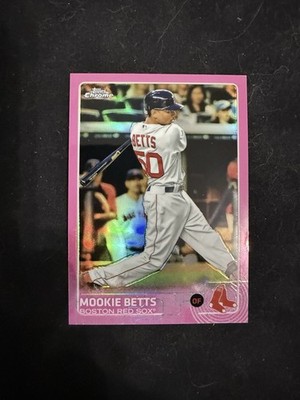 2015 Topps Chrome - Mookie Betts #67 Pink Refractor