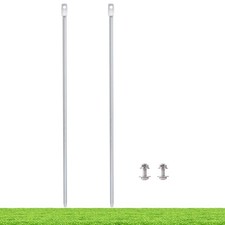 15.7 inch Metal H-Stakes for Yard Signs 0.3 inch Thickness Stainless Steel