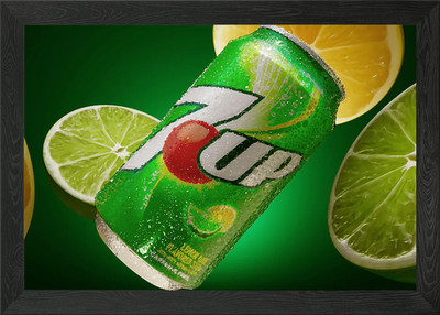 7UP Gerahmtes Wandbild Poster Leinwanddruck Bild
