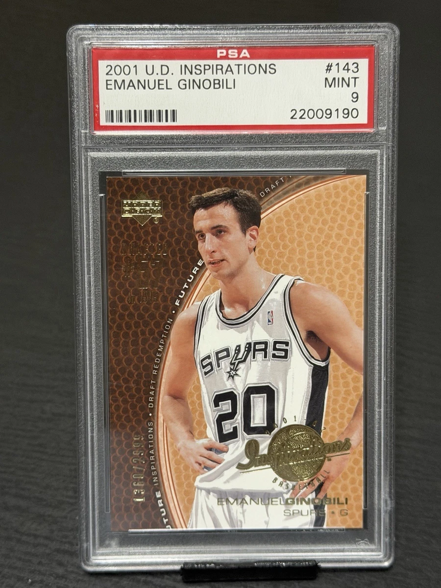Manu Ginobili San Antonio Spurs Basketball Rookie Sports Trading