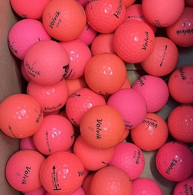 50 pinke Volvik Golfbälle AAA/AA