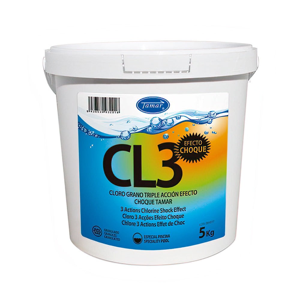 Cloro granulado efecto choque de 3 acciones Tamar